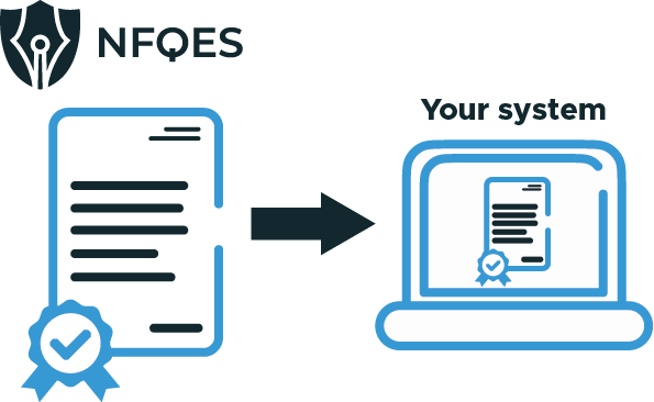 NFQES integration of electronic signiture