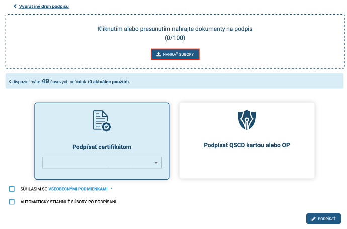 Návod na podpísanie elektronickým certifikátom