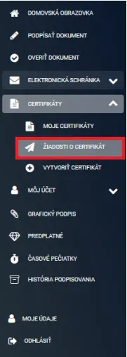 Návod na mandátny certifikát