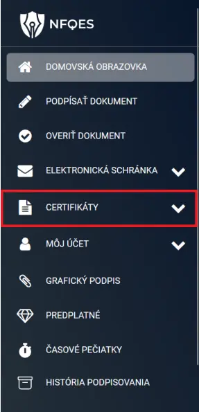 Návod na mandátny certifikát